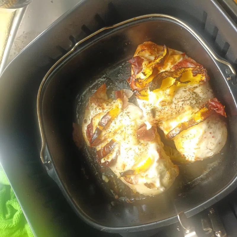Pechugas rellenas in air fryer